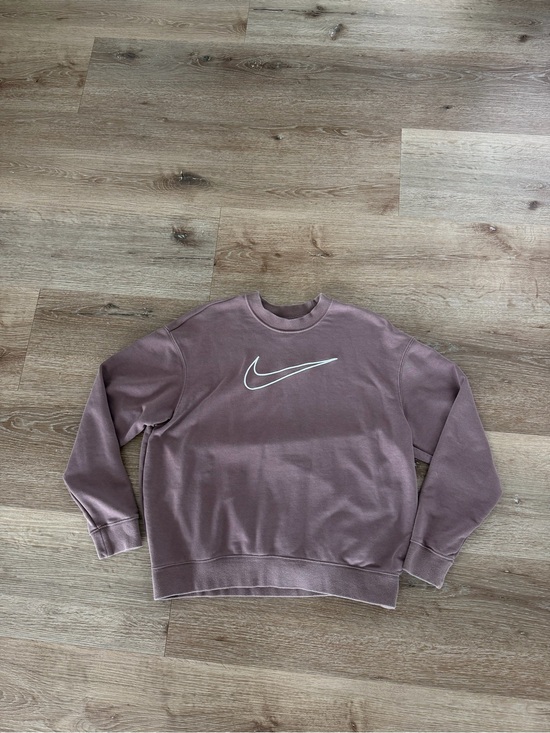 Nike Tops - Nike Mauve Crewneck Sweatshirt with White Swoosh